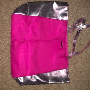 Pink tote bag by Clinique